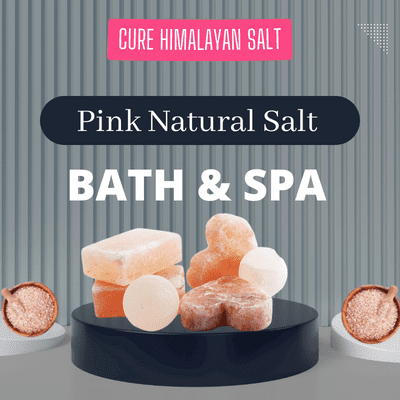 himalayan natural pink salt for bath and spa